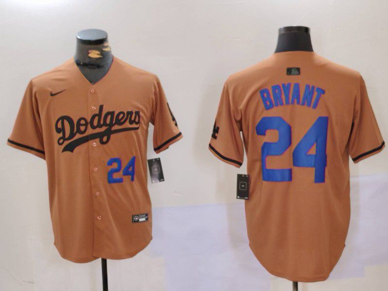 Men Los Angeles Dodgers #24 Bryant army green joint name 2024 Nike MLB Jersey style 6->los angeles dodgers->MLB Jersey